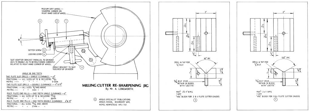 Milling Cutter Sharpening Jig plan side 1