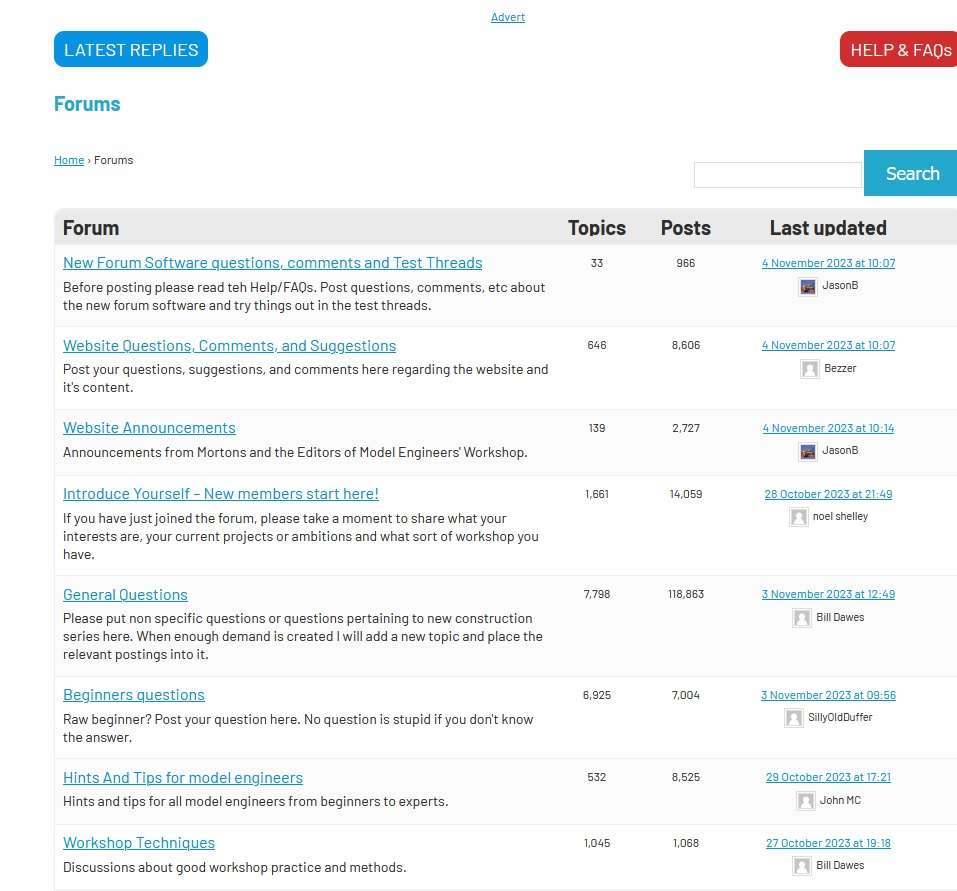 forum page