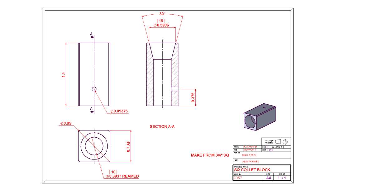 SQ COLLET BLOCK
