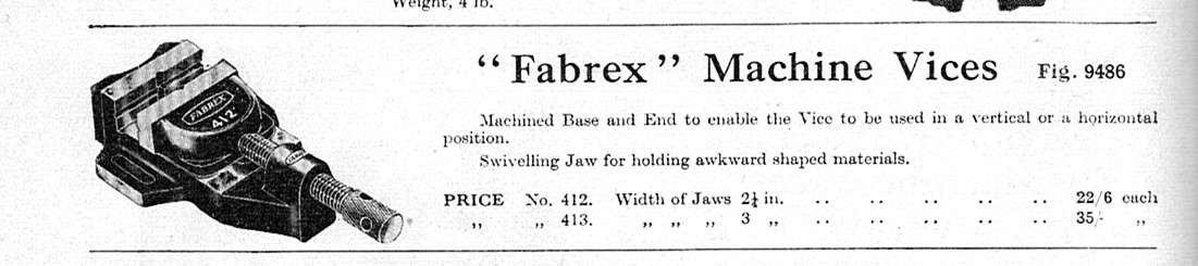 Fabrex Machine Vice