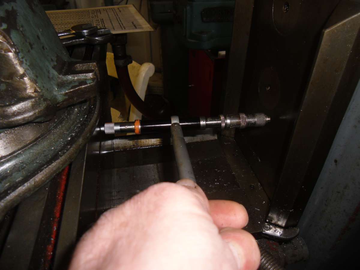 CEJ Bore Gauge on Mill 1