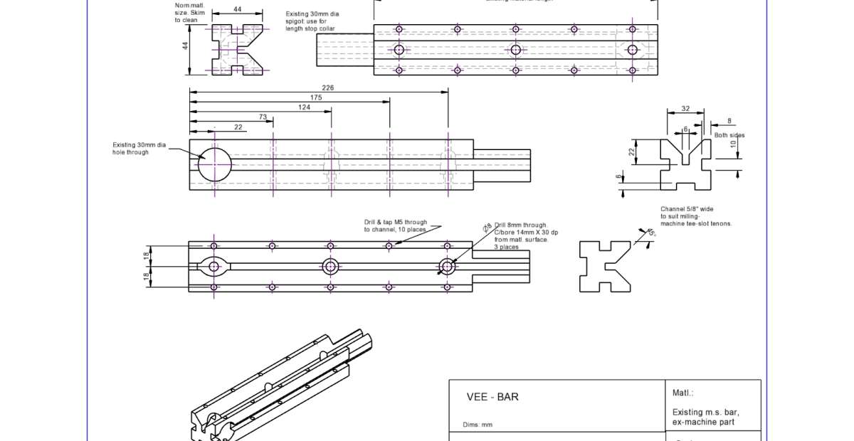 Vee-Bar - From existing matl