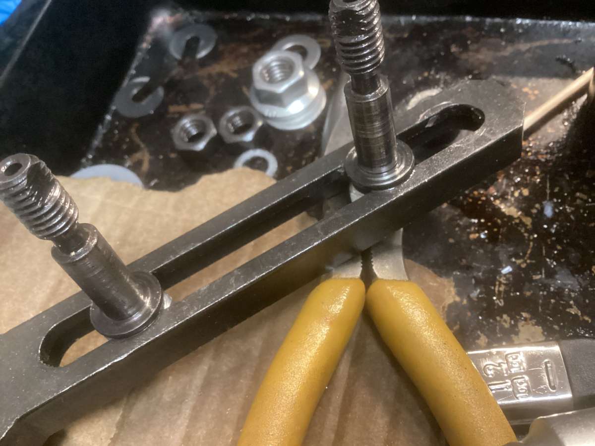 lathe gear train mounting shafts on banjo
