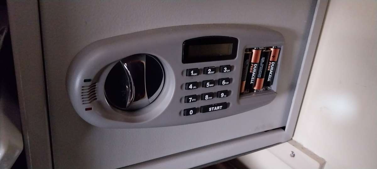 Battery cover removed
