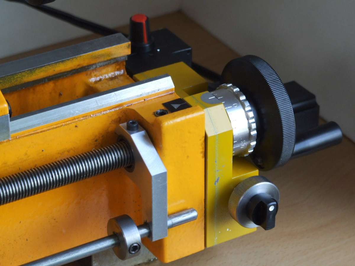 Emco C5 Electic feed fitted JPG