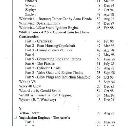 Extract from index