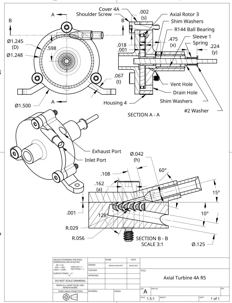Axial Turbine 4A R5