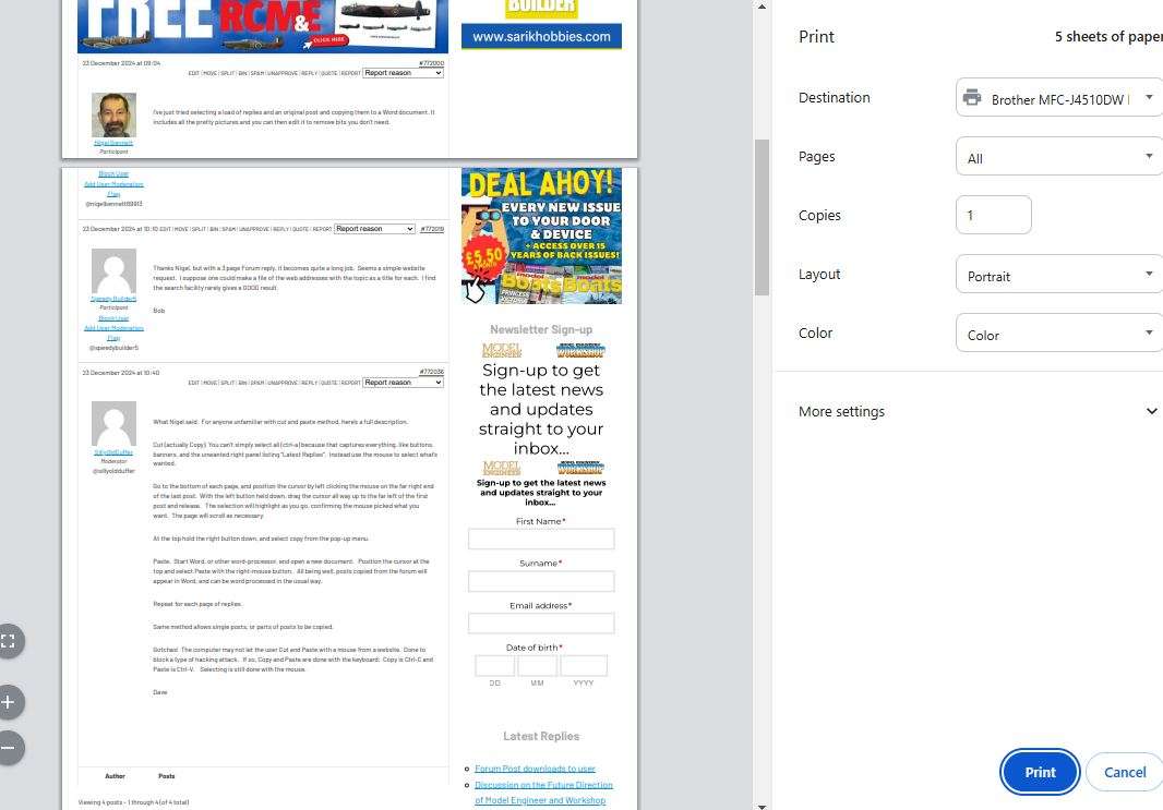 print post