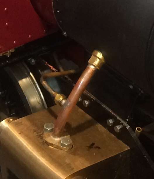 Cylinder steam pipe