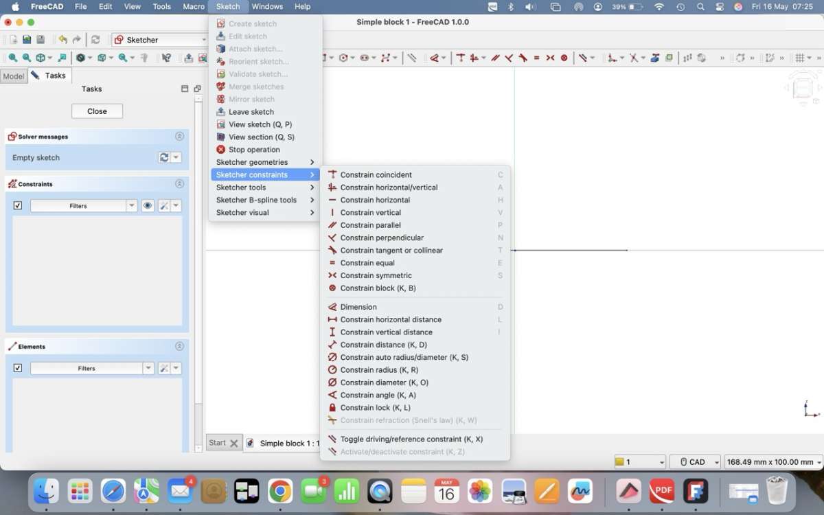 Sketch dropdown