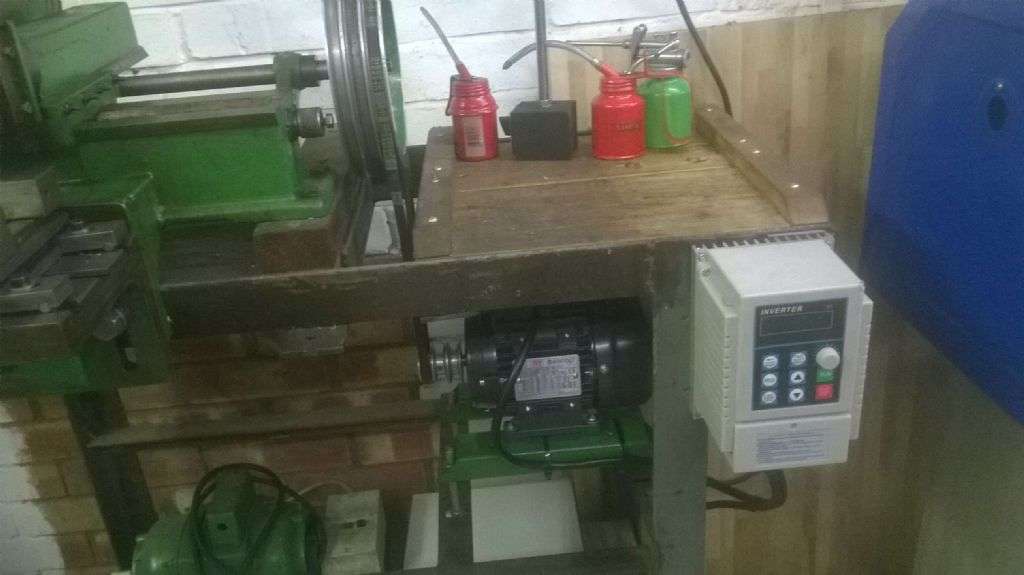 One third HP 3-phase motor and cheap VFD installed