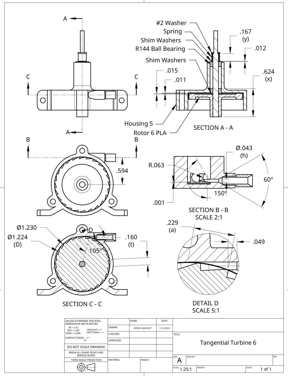 Tangential Turbine 6