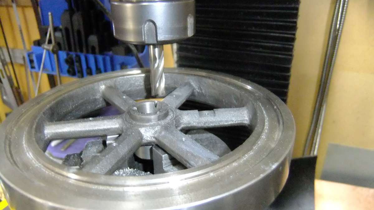 fly wheel machining for pulley (3)
