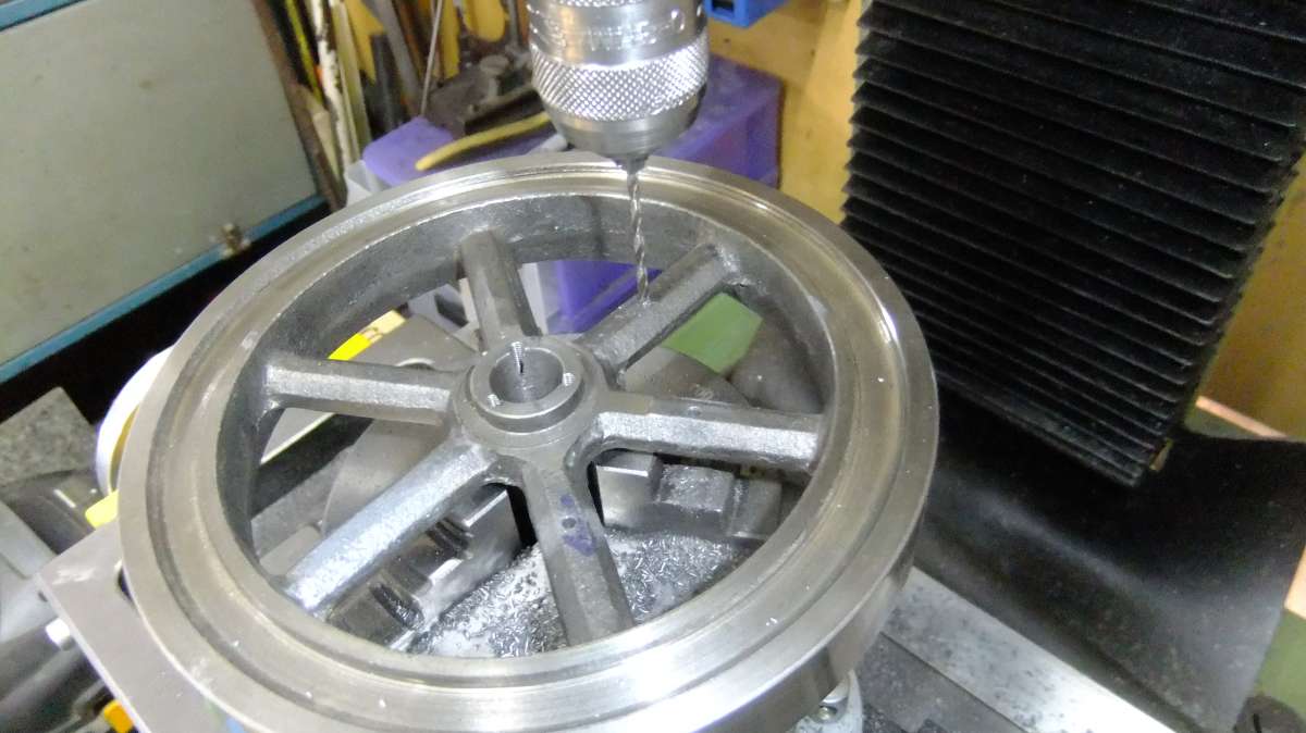 fly wheel machining for pulley (2)