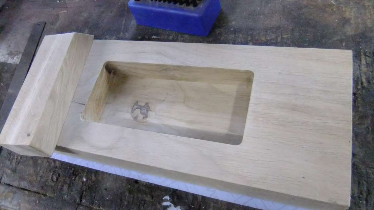 base hollowed out for electronics