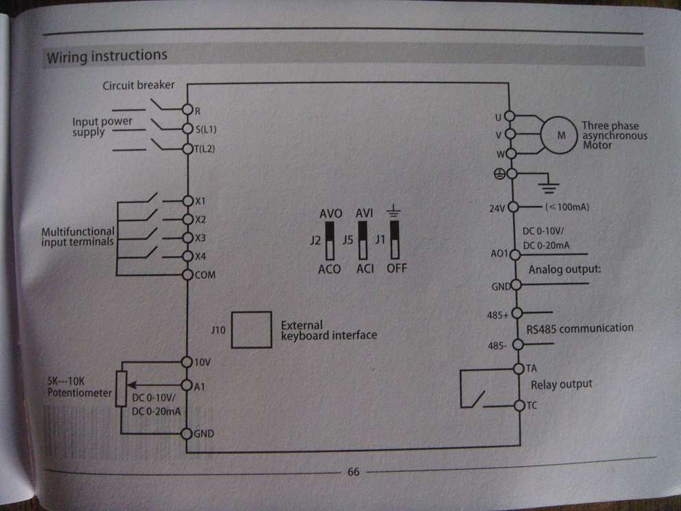 VFD wiring diagram