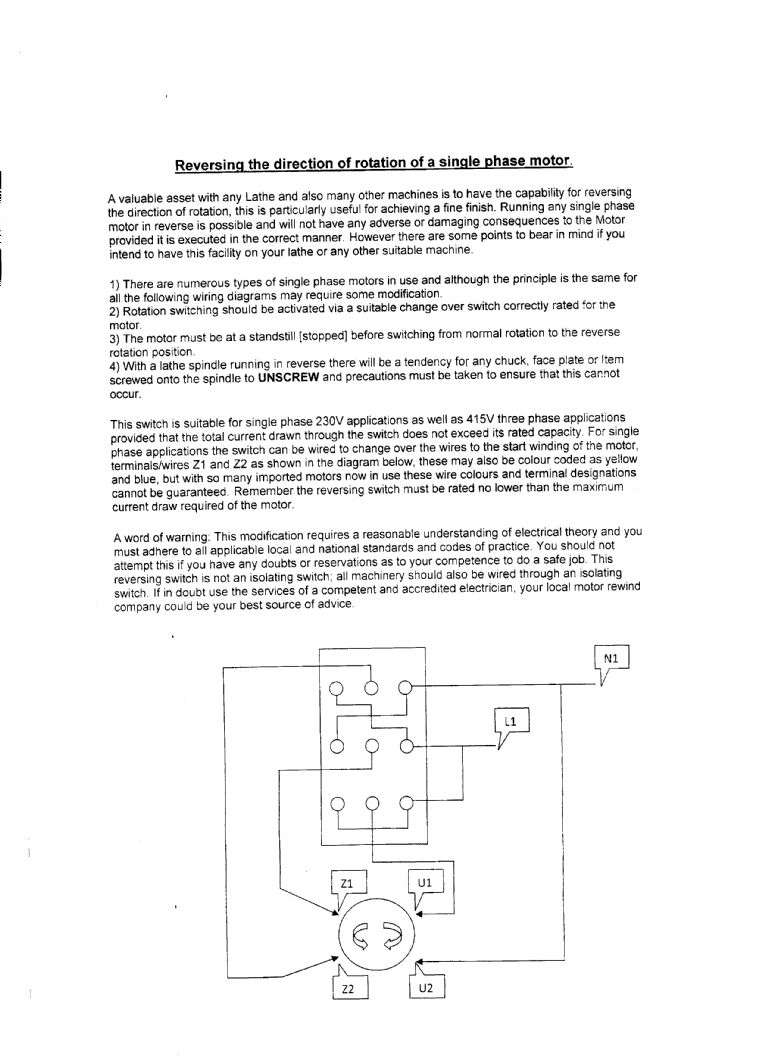 DEWHURST SWITCH WIRING