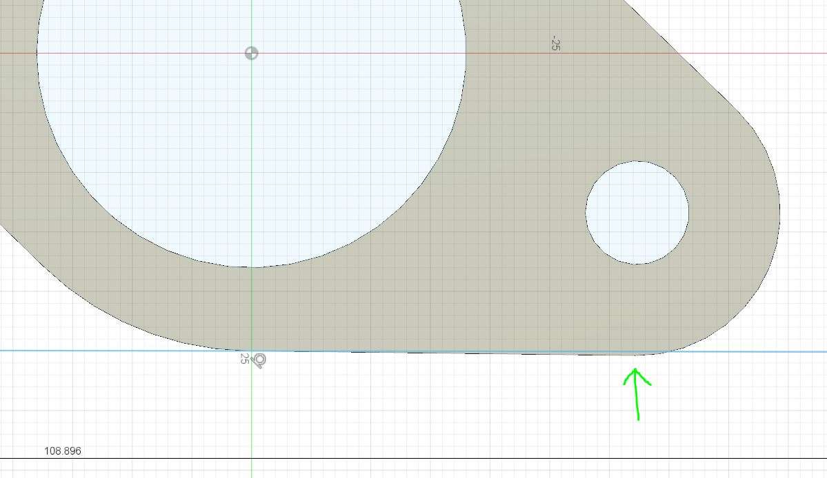 not tangent