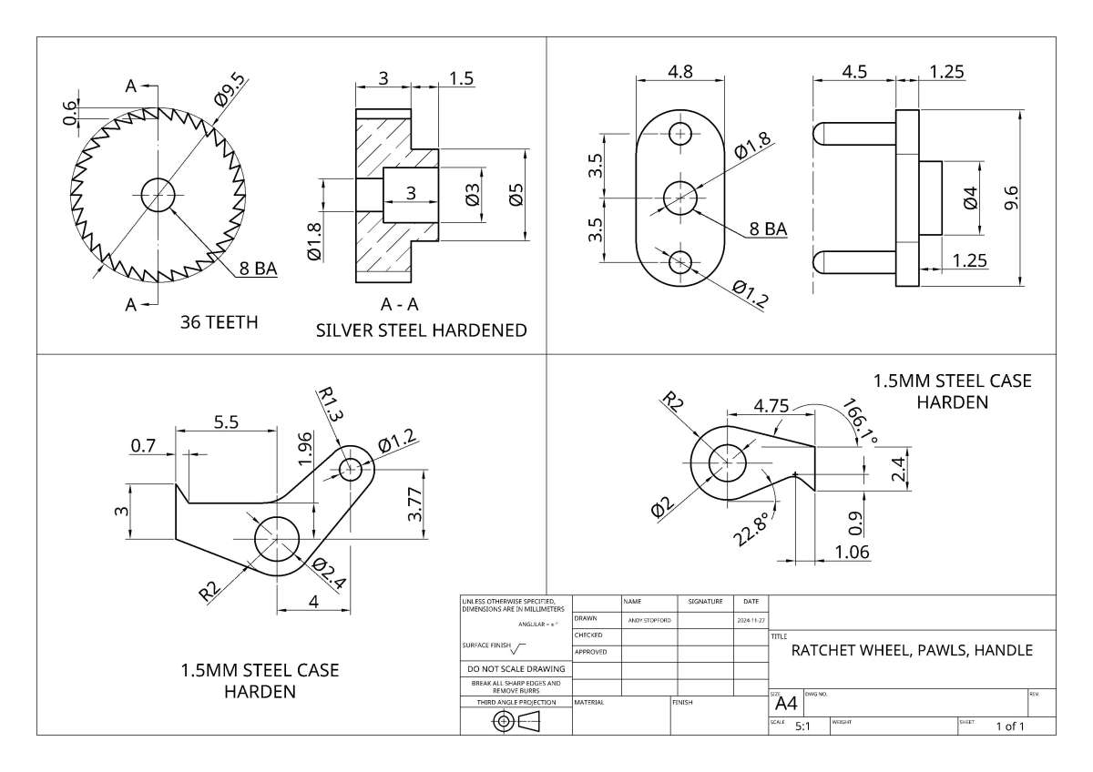 RATCHET WHEEL Drawing 1