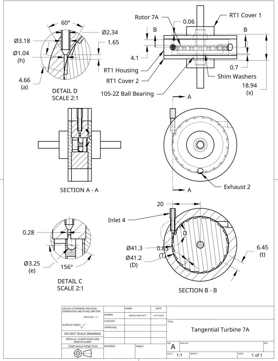 Tangential Turbine 7A