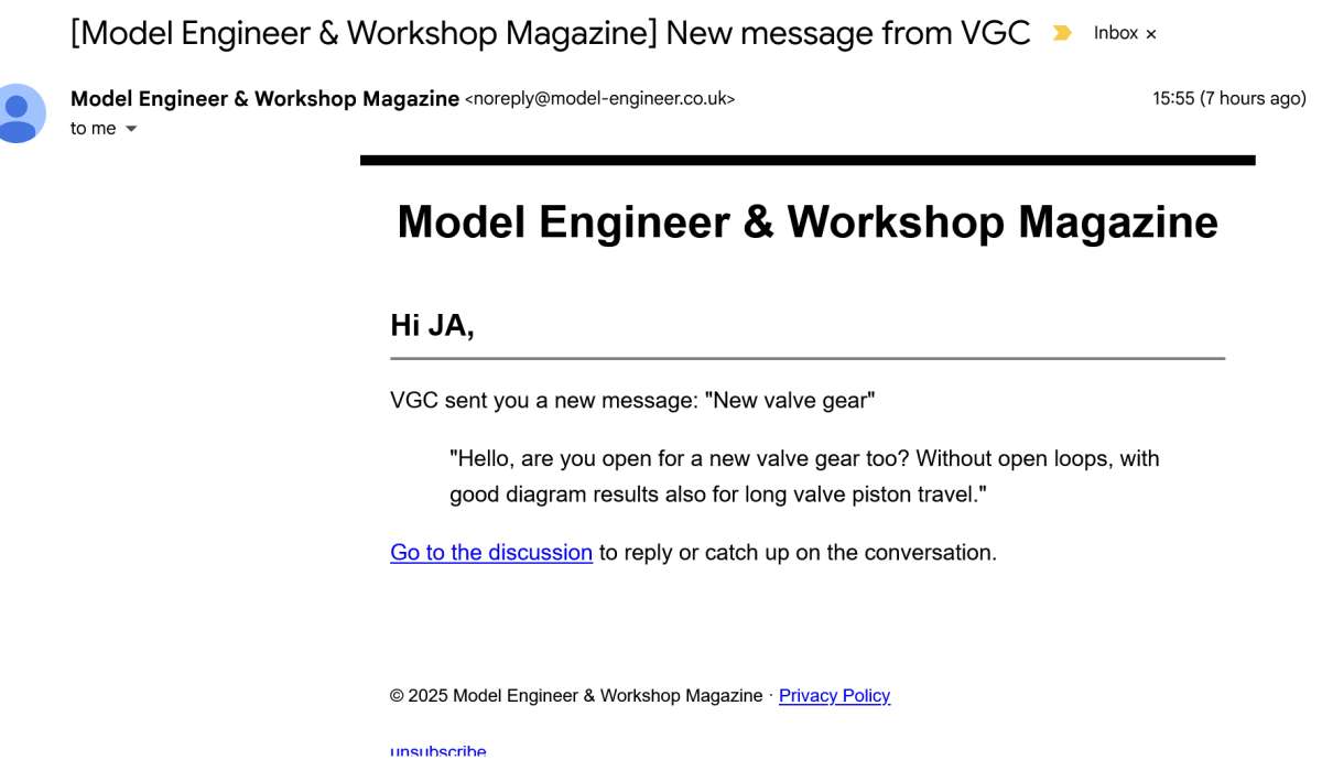 Screenshot 2025-12-26 at 23-02-23 Model Engineer & Workshop Magazine New message from VGC - john.g.allen28@gmail.com - Gmail