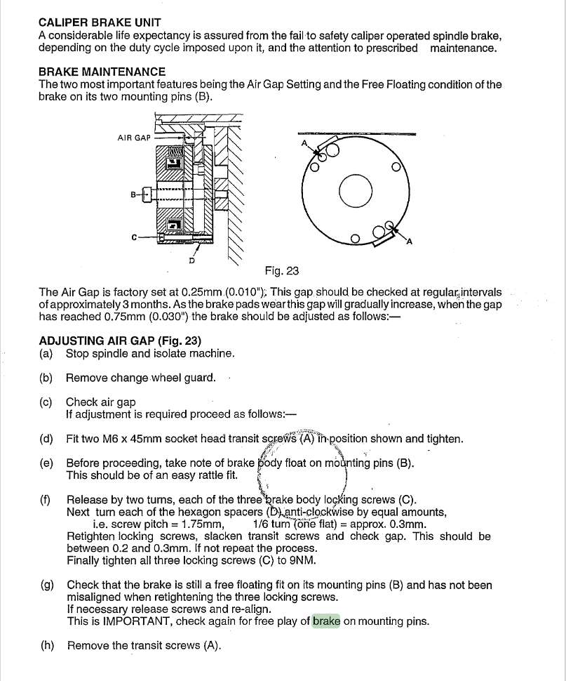 triumph brake servicing