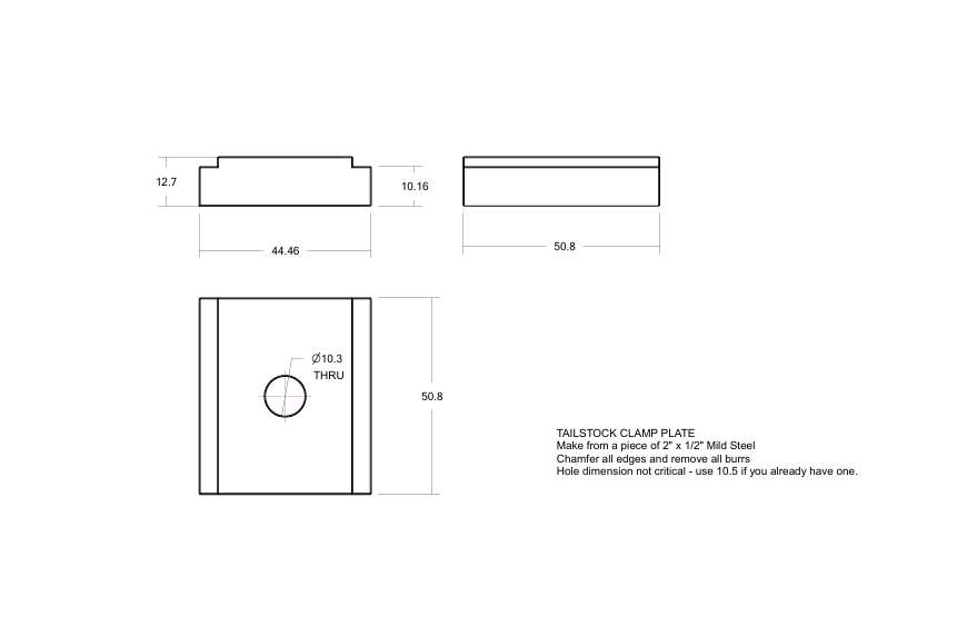 ML7 TAILSTOCK CLAMP PLATE