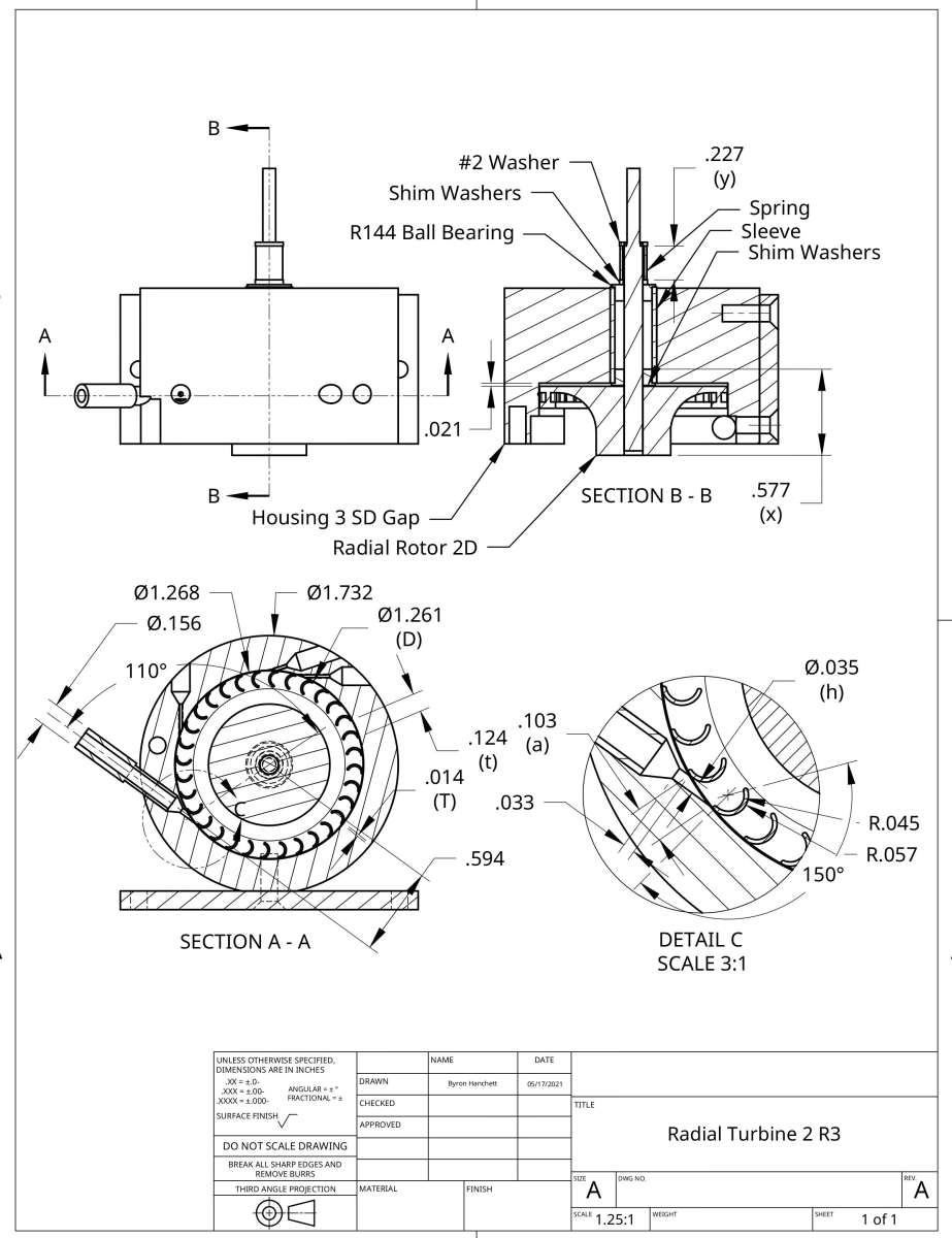 Radial Turbine 2 R3