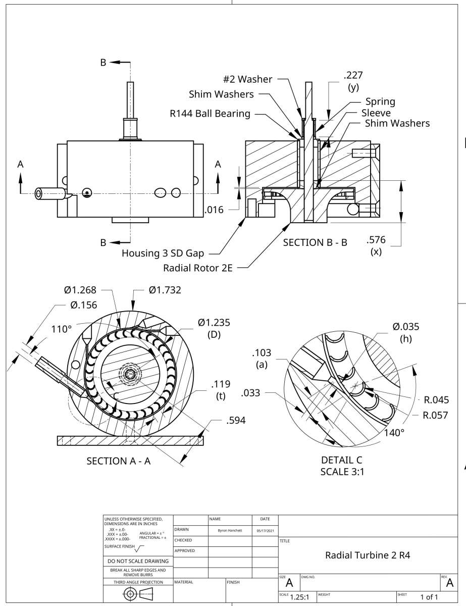Radial Turbine 2 R4