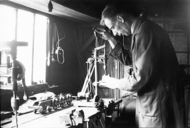 Dad in his shed in George Streetb 1