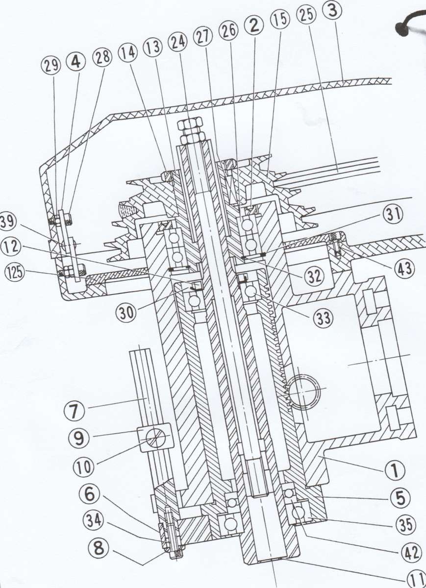 Myford VMC Spindle assembly
