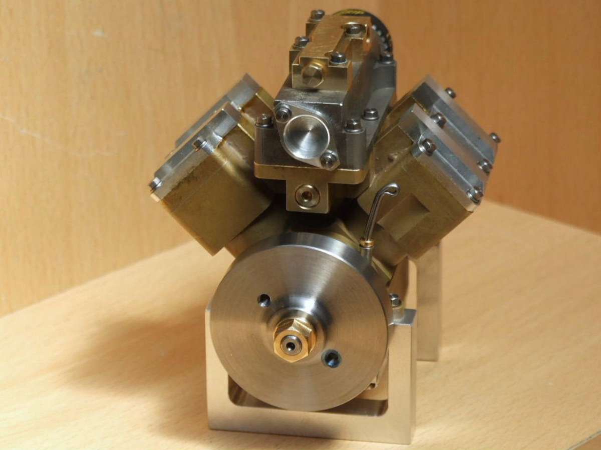 Fig 14 The V4 engine from the rear