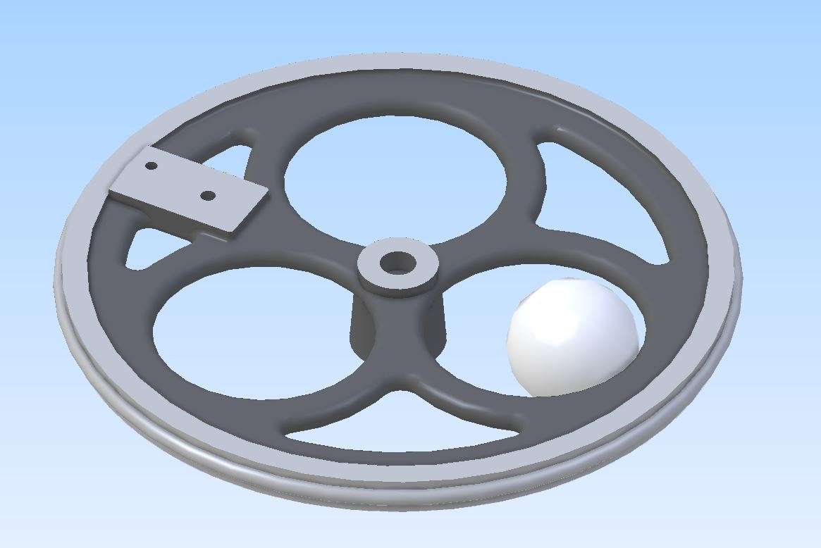 rounded flywheel