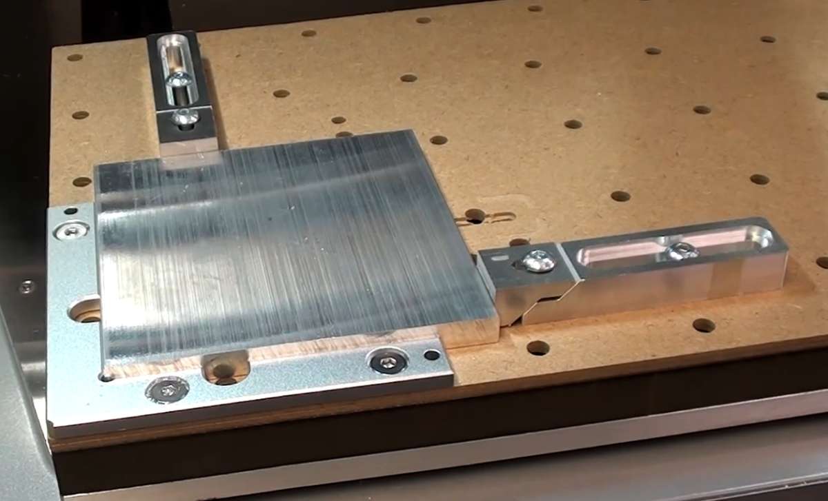 Clamps in use