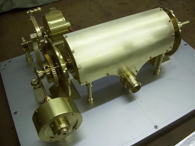 Rear view of mechanism