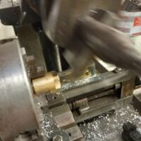 Machining a 22mm hex on a valve fitting