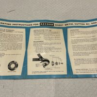 Record No.500 Sheet Metal Cutter